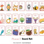 Free Phase 3 Sound Mat Pre-cursive