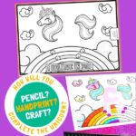 Unicorn Colouring Sheet