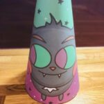 Bat paper cone craft toy