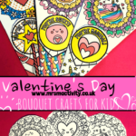 Valentine's Day bouquet crafts for kids