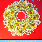 Easter flower wreath craft