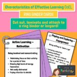 Characteristics of Effective Learning Cards