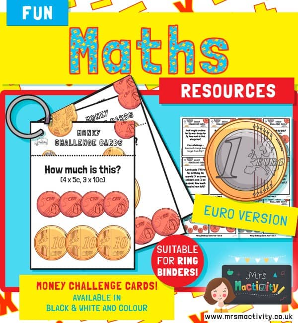 Euro Money Challenge Cards