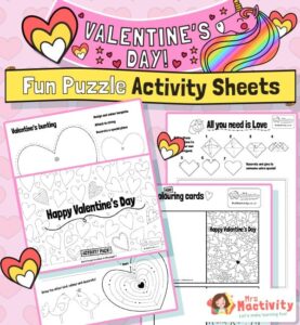 Valentine’s Day Activity Booklet For EYFS And KS1 | Mrs Mactivity