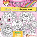 Valentine's Day wreath and decorations