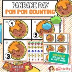 Pancake Day Pom Pom Counting Activity