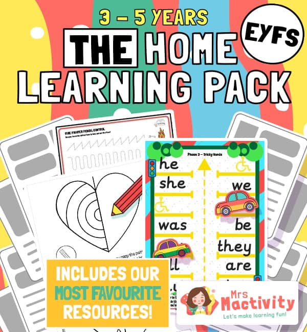 Early Years Home Learning Pack Primary Teaching Resources