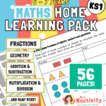KS1 (Age 5-7) Learn at Home Maths Pack