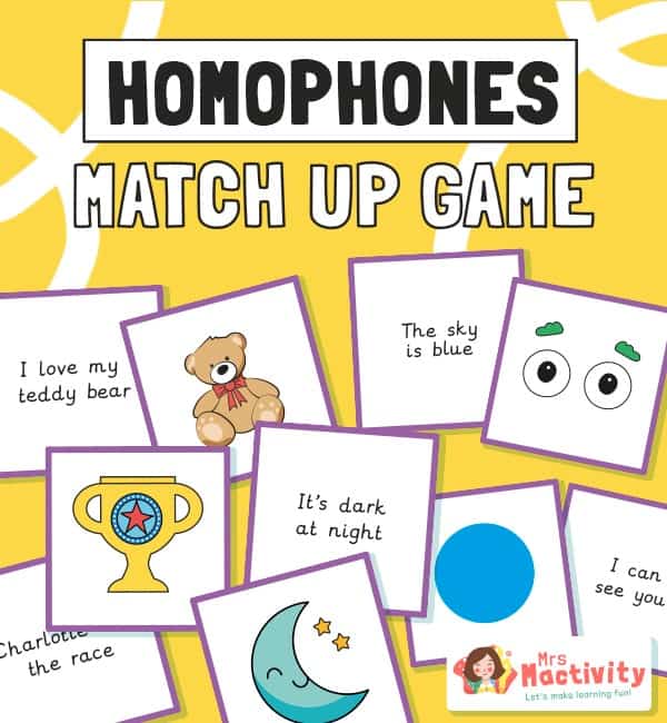 Homophone Sentence And Picture Matching Game Primary Teaching Resources