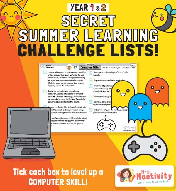 KS1 (Age 5-7) Computing Summer Catch-up Activities