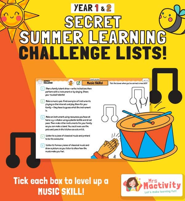 KS1 (Age 5-7) Music Summer Catch-up Activities | KS1 Summer Learning ...