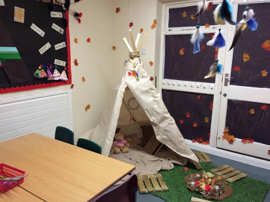 Reading area teepee ideas