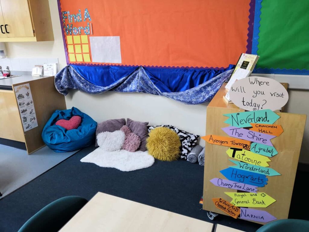cosy book corner ideas