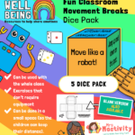 Classroom Movement Breaks Activity Dice