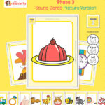 Phonics Flashcards Phase 3 Pictures onlyALL
