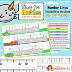 Missing Numbers on the Number Line Worksheets
