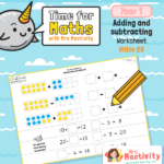 Year 1 Adding and Subtracting Within 20 Worksheets