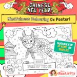 Year of the Ox Colouring Page