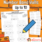 Number Bonds to 10 Practice Worksheets - Blank