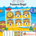 Numbers to 20 Treasure Island Bingo Game