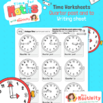 Telling the Time Quarter To and Quarter Past Worksheet