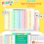 Next 200 High Frequency Word Mats