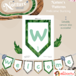 Display Nuture Welcome Bunting Patterns 001 V2