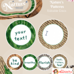 Display Nuture Letter discs Patterns EDITABLE V2 2