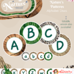 Display Nuture Letter discs Patterns All Alphabet 001 V2