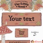 The Reading Nook Reading Corner Editable Display Banners