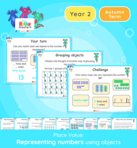 Year 2 | Representing Numbers Using Objects Lesson Presentation | Year ...