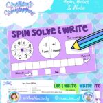 Spin Solve and Write Maths Activity