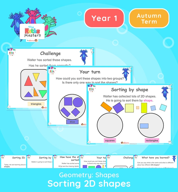 Year 1 Sorting 2D Shapes Lesson Presentation Year 1 Geometry Shape 