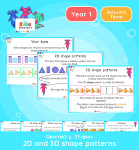 Year 1 | 2D And 3D Shape Patterns Lesson Presentation | Year 1 Geometry ...
