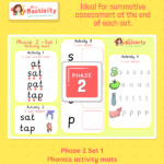 Phonics Activity Mat | Phase 2 Set 1