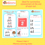 Phonics Activity Mat | Phase 2 Set 2