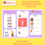 Phonics Activity Mat | Phase 2 Set 3