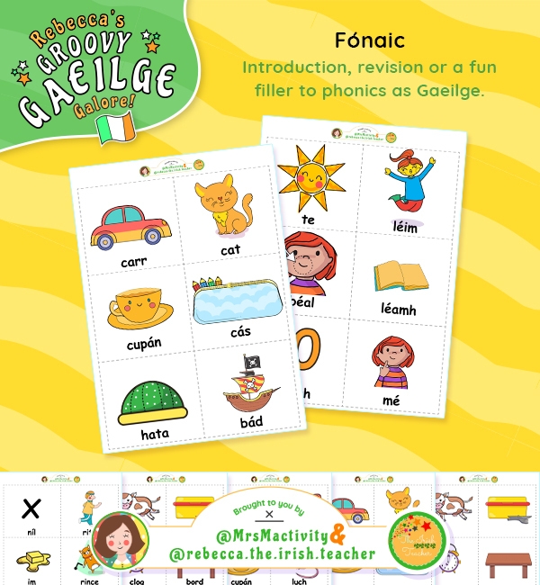 Fónaic Flash Cards | Rebecca The Irish Teacher Range