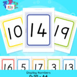 Maths A4 Display Cards: 0-20