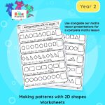 Year 2 | Making Patterns with 2D Shapes Worksheet