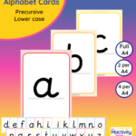 lower case letter cards, alphabet display cards