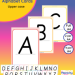 upper-case alphabet cards for EYFS and KS1