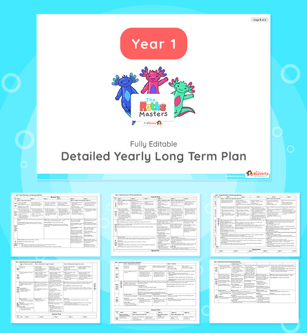 Free Year 1 Maths Masters Detailed Long Term Plan