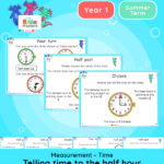 Year 1 | Telling the Time to the Half Hour Lesson Presentation