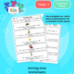 Year 1 | Writing Time Worksheets