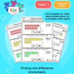 Year 1 | Finding the Difference Worksheets