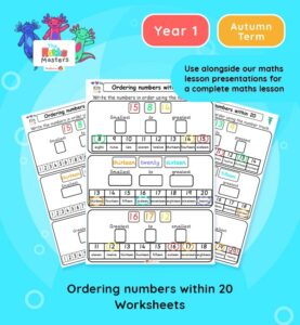 Year 1 Ordering Numbers Within 20 Worksheets | White Rose Aligned