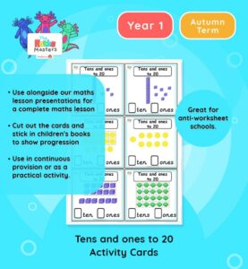 Year 1 Tens And Ones To 20 Activity Cards | White Rose Aligned