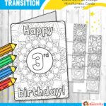 Printable birthday cards for pupils – mindfulness themed designs for calm classroom celebrations in EYFS and KS1/KS2.