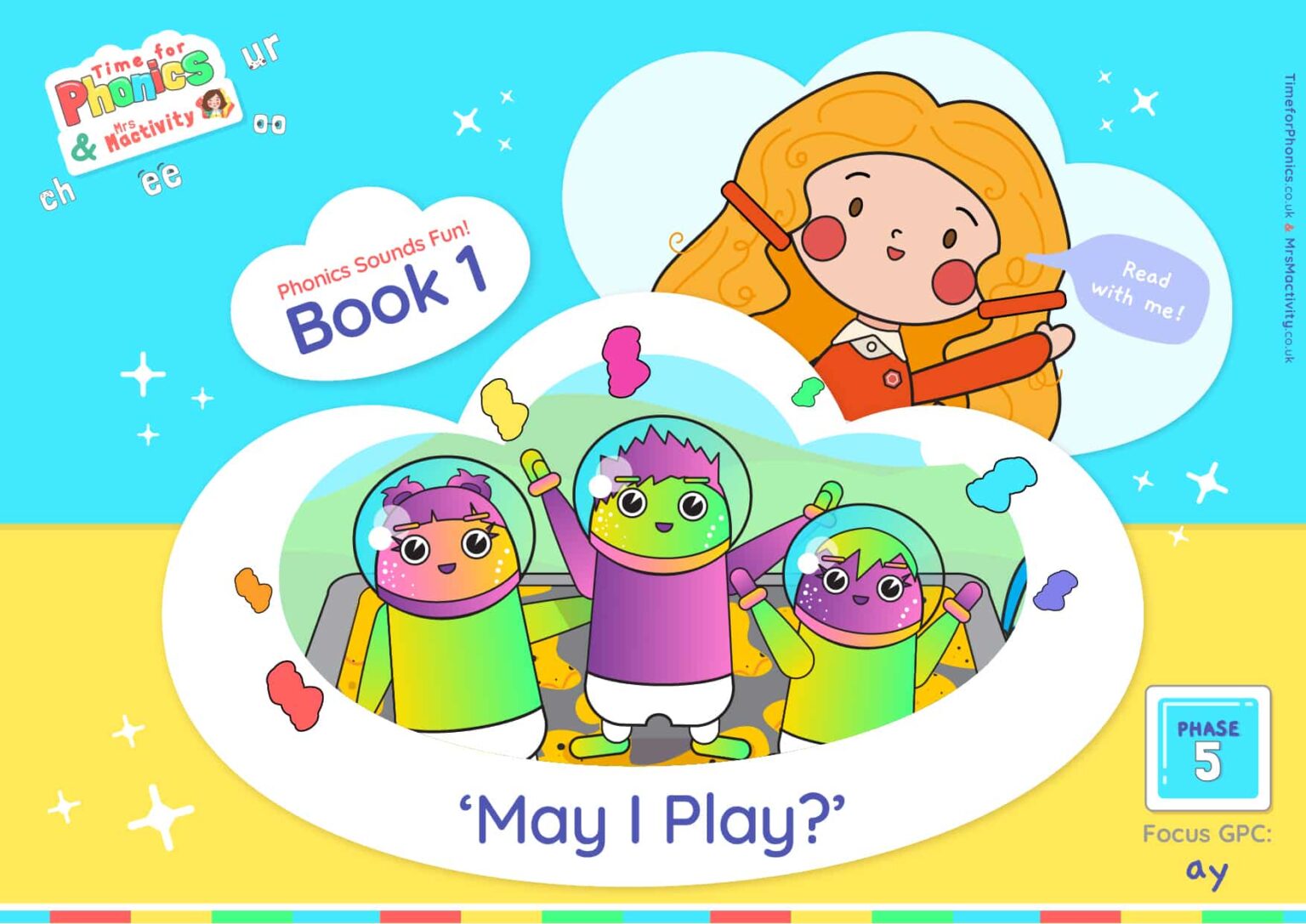 Phase 5 Focus GPC “ay” Decodable EBook May I Play? Phase 5
